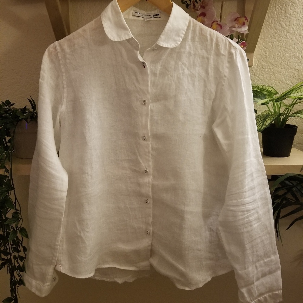 Ines De La Fressange x Uniqlo linen shirt